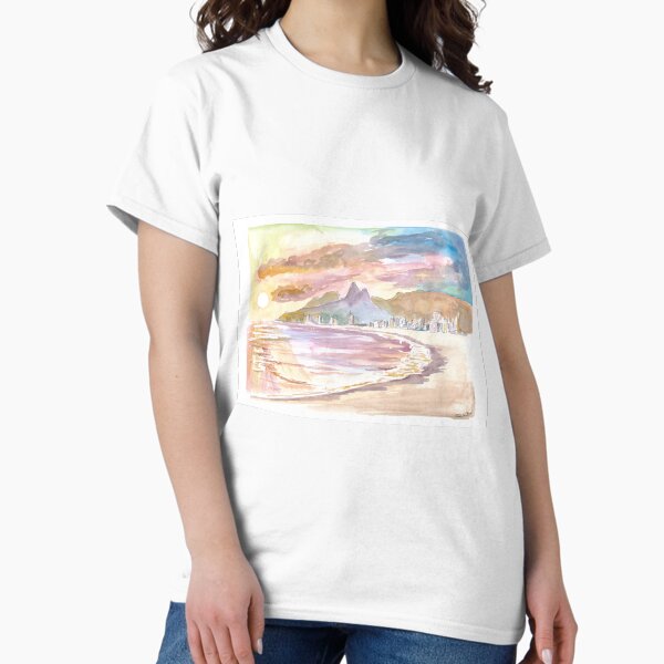 Item preview, Sunset At Praia de Ipanema Rio de Janeiro Brazil designed and sold by artshop77.