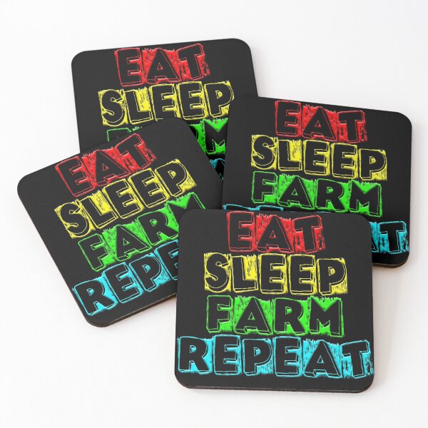 Item preview, eat sleep farm repeat 4 designed and sold by Nikmay Design.