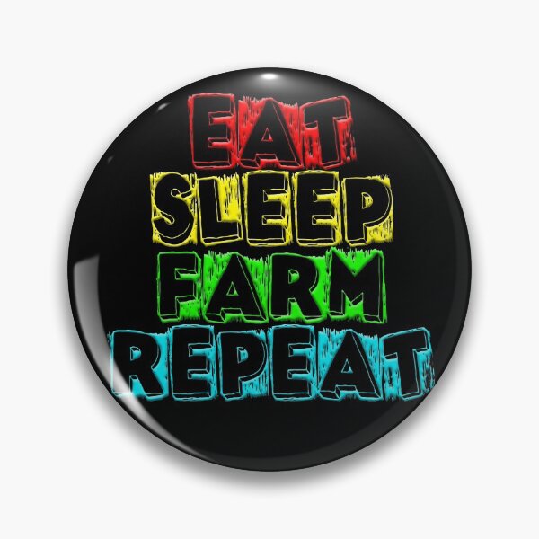 Item preview, eat sleep farm repeat 4 designed and sold by Nikmay Design.