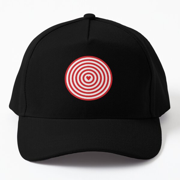 red and white hat target