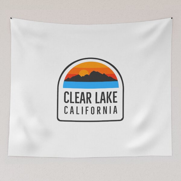 Item preview, Clear Lake California Vintage Retro Adventure Travel Mountain Hiking, Camping designed and sold by tmartinezta.