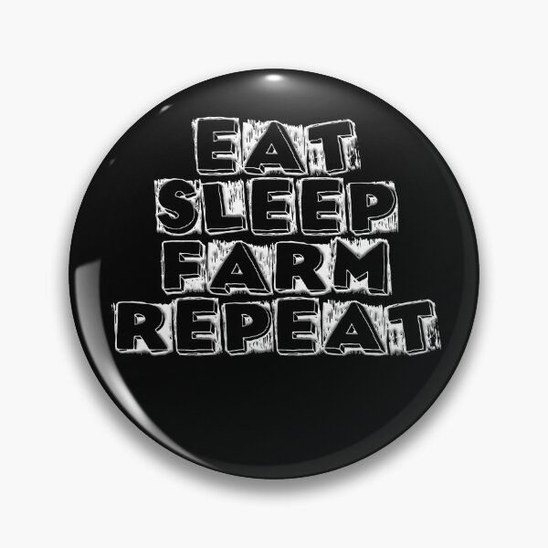 Item preview, eat sleep farm repeat 5 designed and sold by Nikmay Design.