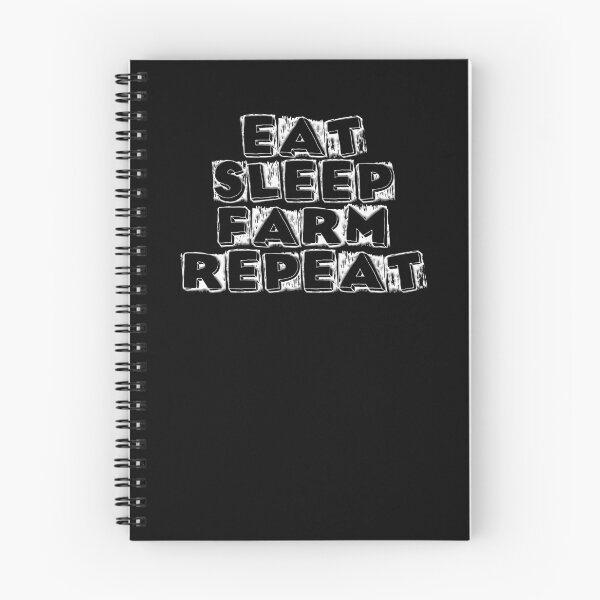 Item preview, eat sleep farm repeat 5 designed and sold by Nikmay Design.