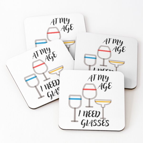 Item preview, At my age I need glasses - glass designed and sold by Good-tees.