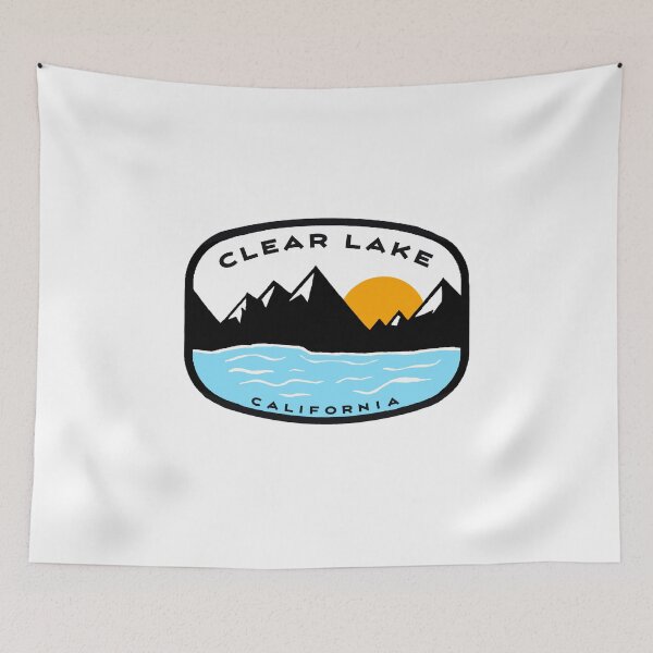 Item preview, Clear Lake California Vintage Retro Adventure Travel Mountain Hiking, Camping designed and sold by tmartinezta.