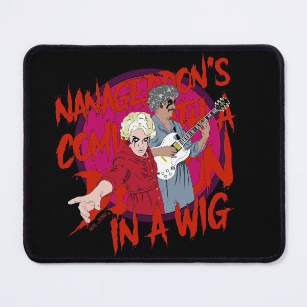 Item preview, The Mighty Boosh Nanageddon black background designed and sold by KateBlubird.