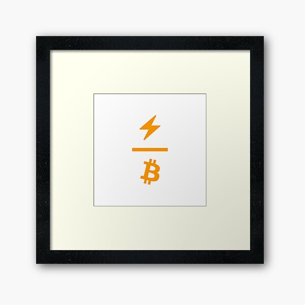 Artikel-Vorschau von Lightning Network x Bitcoin Network Logo  / 2nd Layer Solution / V02 / Orange, designt und verkauft von NautilusMare.