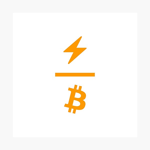 Artikel-Vorschau von Lightning Network x Bitcoin Network Logo  / 2nd Layer Solution / V02 / Orange, designt und verkauft von NautilusMare.