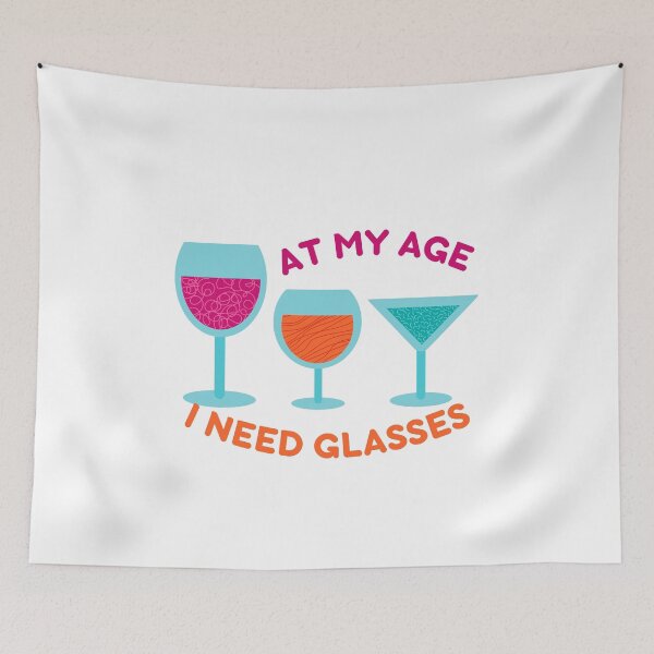 Item preview, At my age I need glasses - colorful designed and sold by Good-tees.