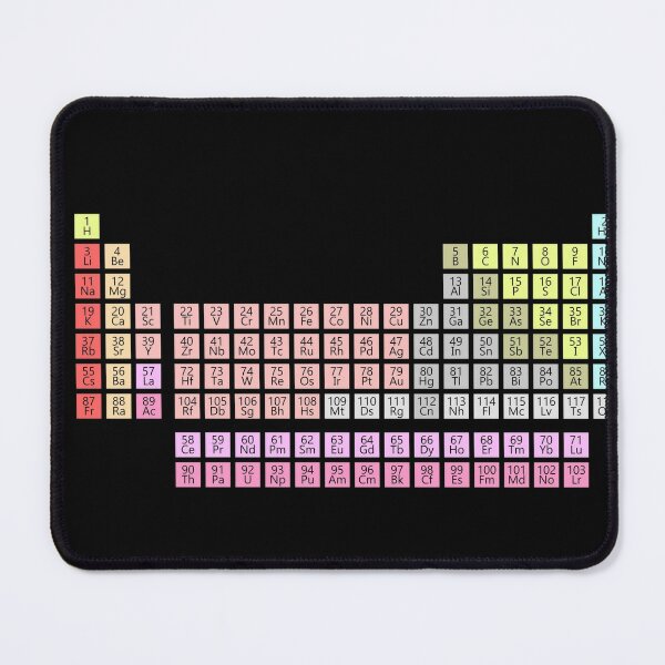 Chemistry Science: Periodic Table of Elements Mouse Pad