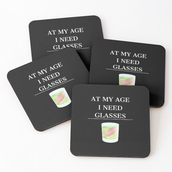 Item preview, Copy of At My Age I Need Glasses Denture Glass designed and sold by Funny-Tees4U.