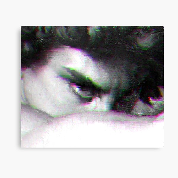 The Fallen Angel in glitch - modern concept 1868, by Alexandre Cabanel Canvas Print
