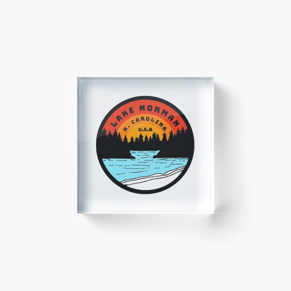 Item preview, Lago Norman Carolina del Norte Vintage Retro Viajes de aventura Montaña Senderismo, Camping designed and sold by tmartinezta.