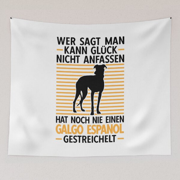 Item preview, Galgo Espanol petting Spanish Greyhound designed and sold by madgrfx.