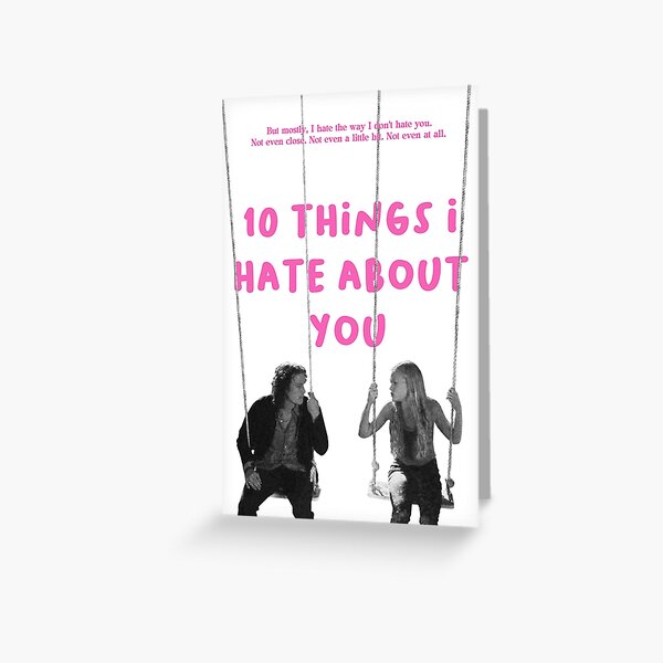 Item preview, 10 THINGS I HATE ABOUT YOU new wave pink POSTER designed and sold by reesegivens.