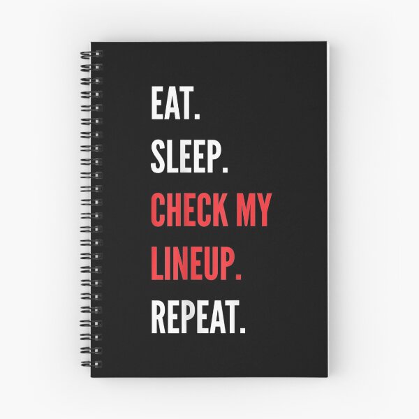 Item preview,  Fantasy Eat Sleep Check Lineup Draft Party Kit designed and sold by miann4.