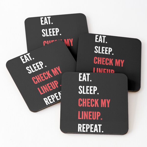 Item preview,  Fantasy Eat Sleep Check Lineup Draft Party Kit designed and sold by miann4.