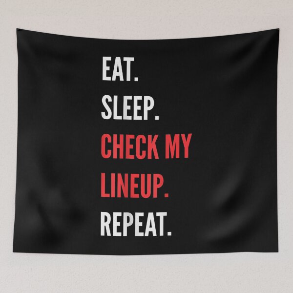 Item preview,  Fantasy Eat Sleep Check Lineup Draft Party Kit designed and sold by miann4.