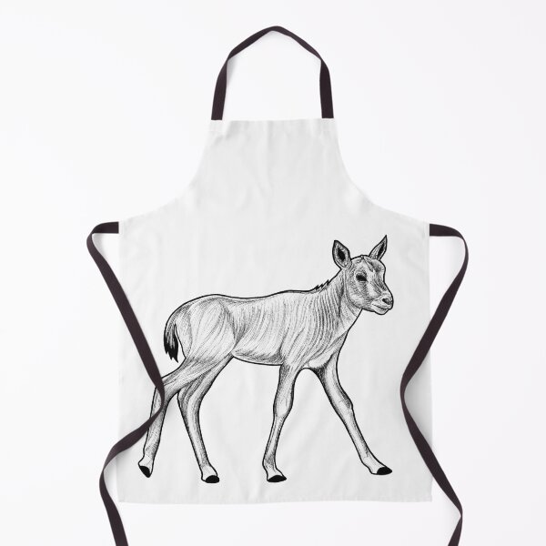 Item preview, Baby Arabian oryx - ink illustration designed and sold by LorenDowding.