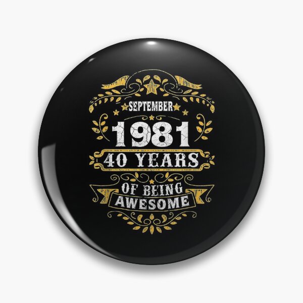 Item preview,  40th Birthday Born September 1981 Years Old Retro designed and sold by miann4.