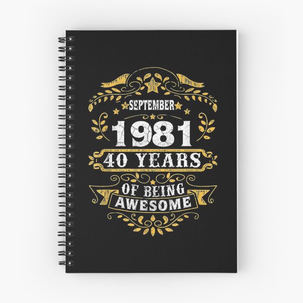Item preview,  40th Birthday Born September 1981 Years Old Retro designed and sold by miann4.