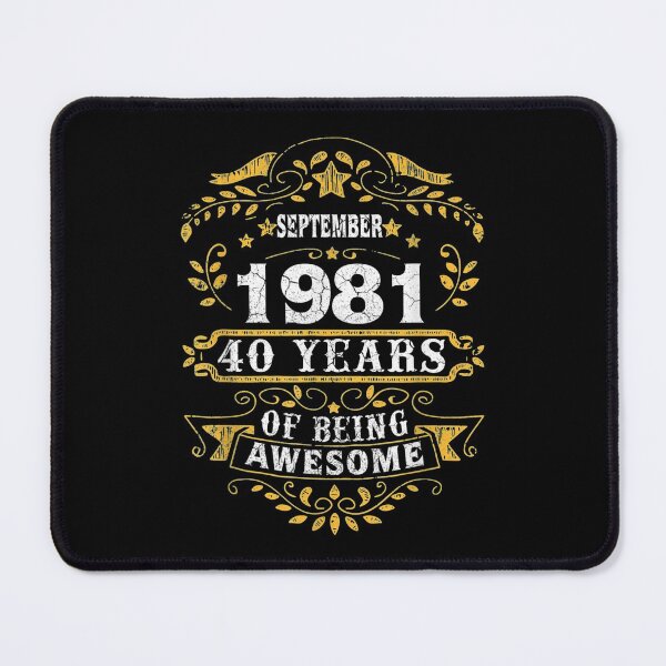 Item preview, 40th Birthday Born September 1981 Years Old Retro designed and sold by miann4.