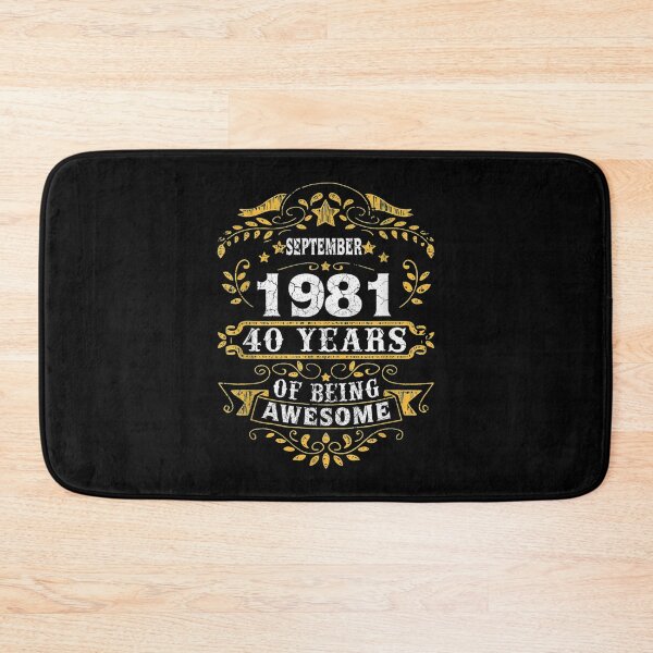 Item preview,  40th Birthday Born September 1981 Years Old Retro designed and sold by miann4.