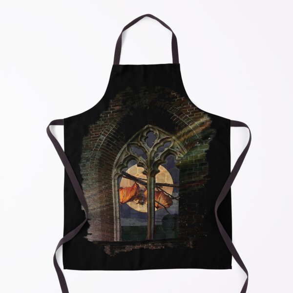 Item preview, Copy of Bat outside a Gothic Window (black and white version) designed and sold by TheResistance Fashion.