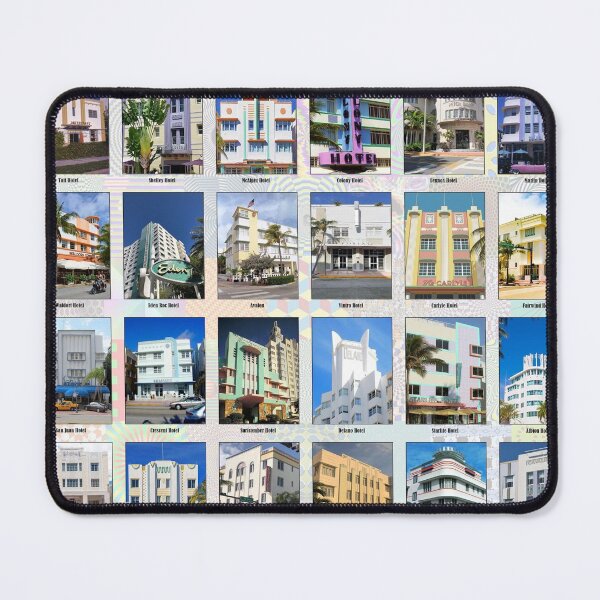 Item preview, Miami Art Deco Hotels designed and sold by Montage-Madness.