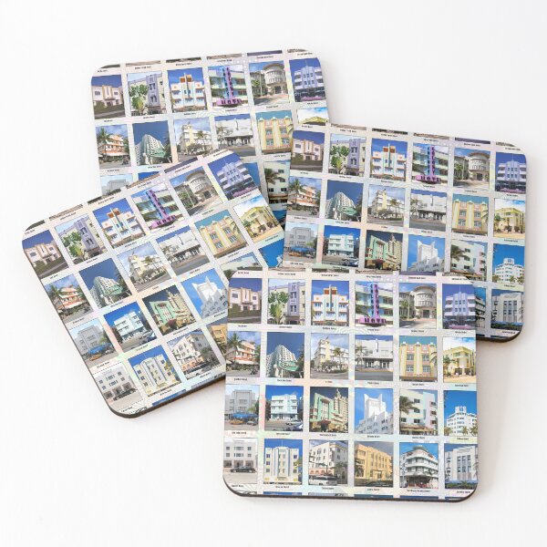 Item preview, Miami Art Deco Hotels designed and sold by Montage-Madness.
