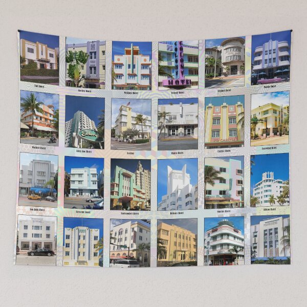 Item preview, Miami Art Deco Hotels designed and sold by Montage-Madness.