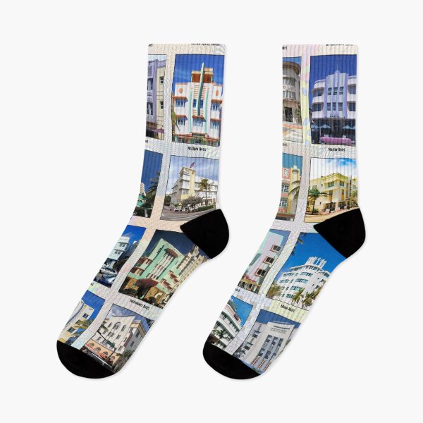 Item preview, Miami Art Deco Hotels designed and sold by Montage-Madness.