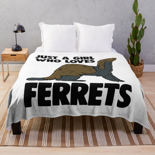 Item preview, Just A Girl Who Loves Ferrets designed and sold by Bendthetrend.