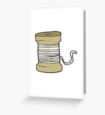 cartoon thread Greeting Card