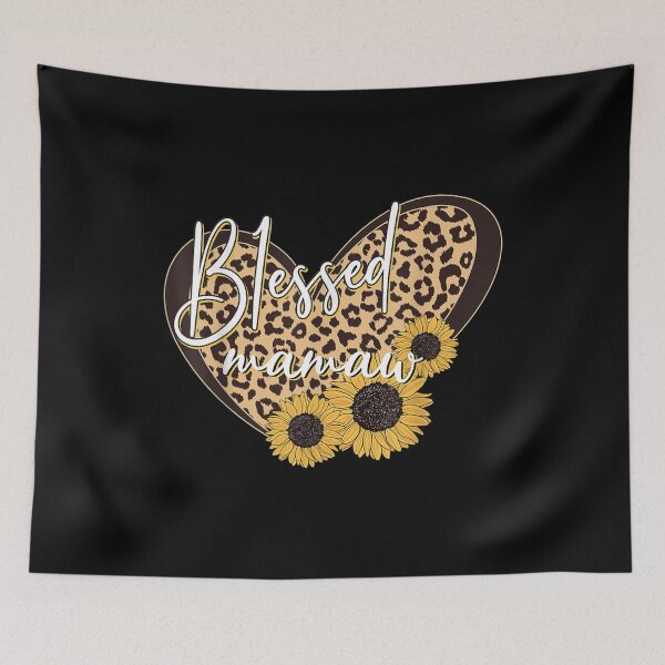 Item preview,  Blessed Mamaw Sunflower Leopard Heart designed and sold by miann4.
