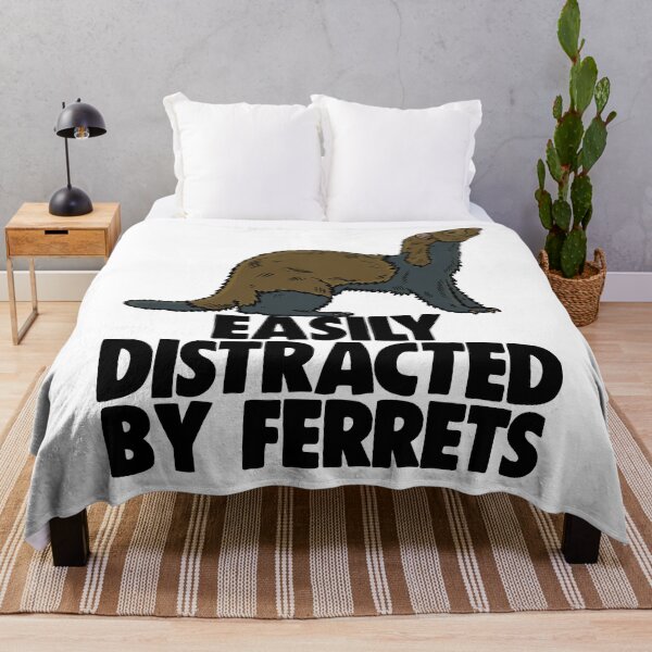 Item preview, Easily Distracted By Ferrets designed and sold by Bendthetrend.