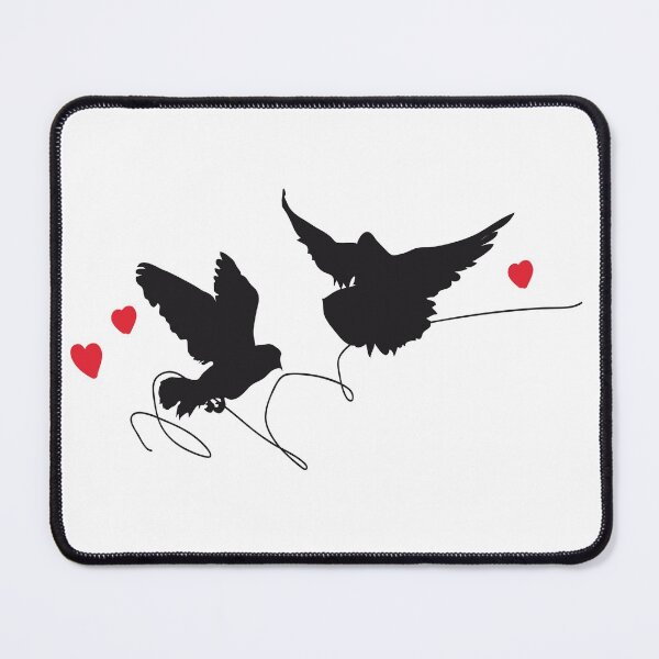 Item preview, Lovebirds in flight designed and sold by Janinevsart.
