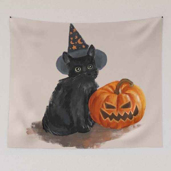Item preview, Halloween chat noir designed and sold by luisulan.
