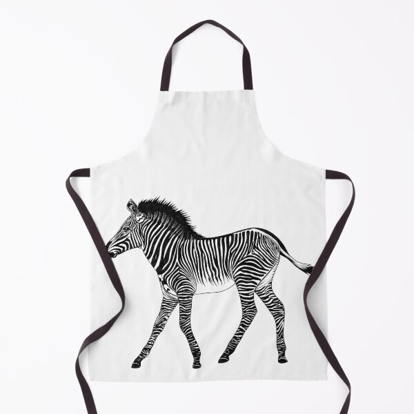 Item preview, Zebra foal - ink illustration designed and sold by LorenDowding.