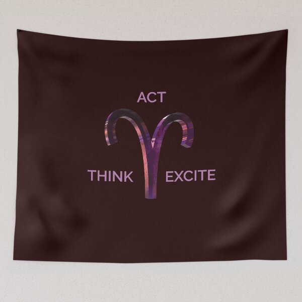 Item preview, Aries. Think, Act, Excite. designed and sold by VoloshenDesigns.