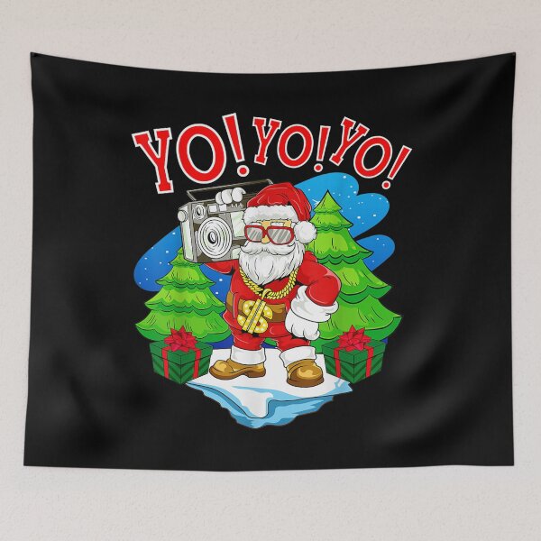 Item preview,  Cool Hip Hop Santa Claus With Ghettoblaster Christmas designed and sold by miann4.