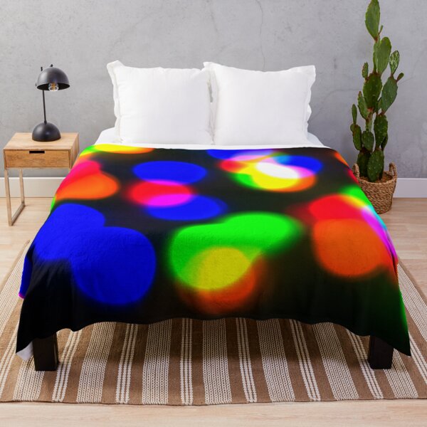 Item preview, The abstract multicolored lights on the black background designed and sold by IraNiva.