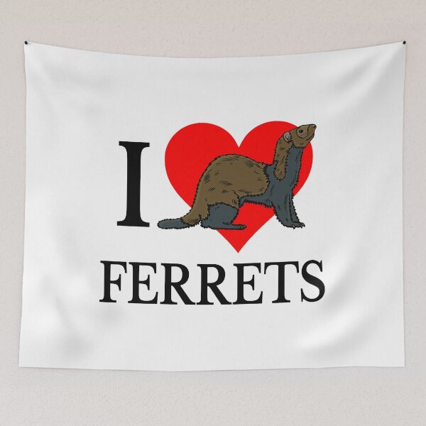 Item preview, I Love Ferrets designed and sold by Bendthetrend.