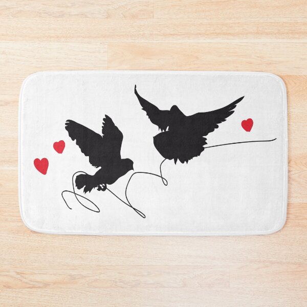 Item preview, Lovebirds in flight designed and sold by Janinevsart.