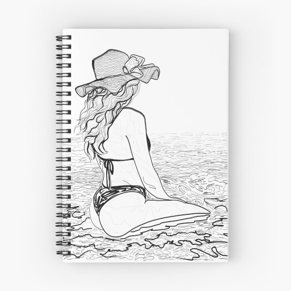 Item preview, Aloha Moment  Line Drawing by OLena Art designed and sold by Rocky Mountain Artistry.
