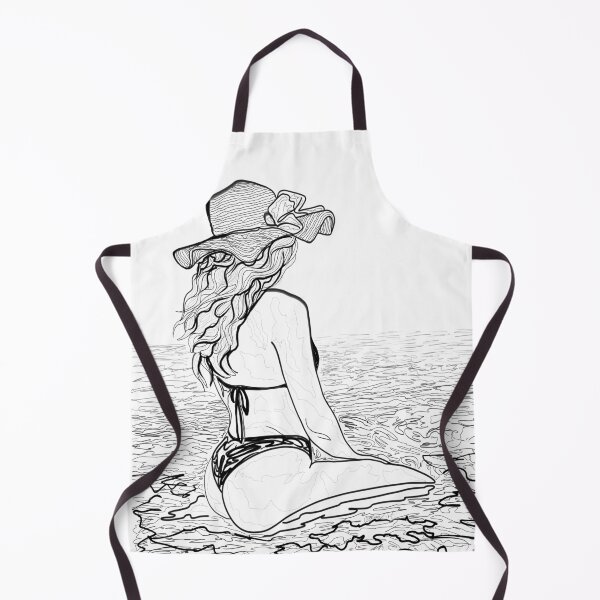 Item preview, Aloha Moment Line Drawing by OLena Art designed and sold by Rocky Mountain Artistry.