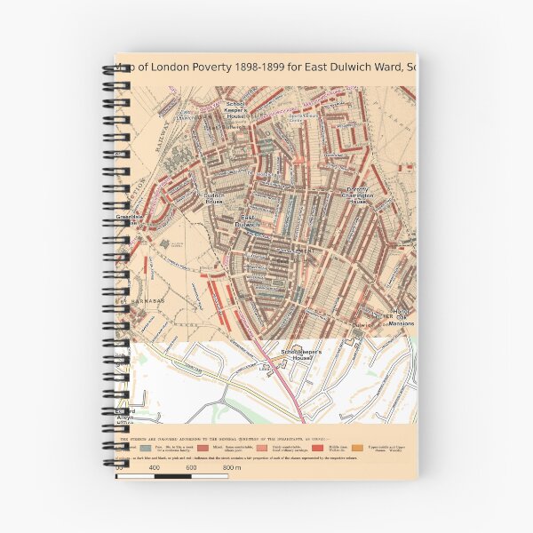 Item preview, Booth's Map of London Poverty for East Dulwich ward, Southwark designed and sold by ianturton.
