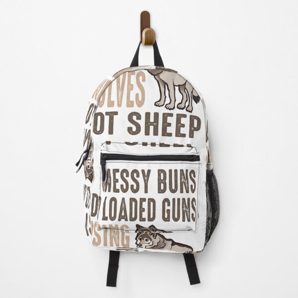 Item preview, Messy Buns And Loaded Guns Raising Wolves Not Sheep designed and sold by AmethystMurad.