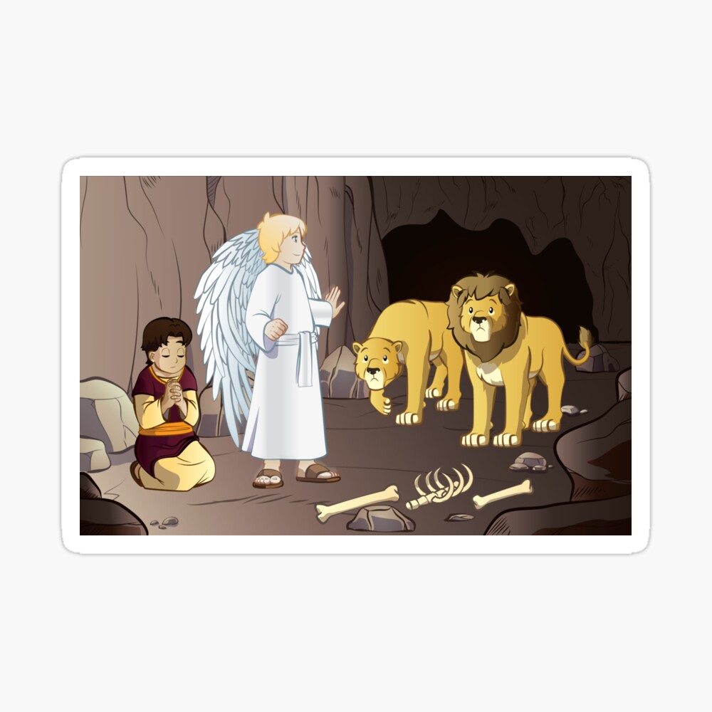 Alfombrilla de ratón «Daniel en el foso de los leones» de DavoPark |  Redbubble