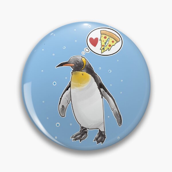 Item preview, Penguin who loves pizza topping with anchovies designed and sold by weilertsen.